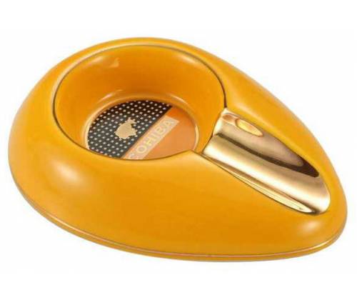 Σταχτοδοχείο Κεραμικό Cohiba 1 θέσης για Πούρα Κίτρινο - ASH-17-2 - Τιμή: 19,40€