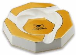 Σταχτοδοχείο Κεραμικό Cohiba 3 θέσεων Yellow για Πούρα - ASH-308A