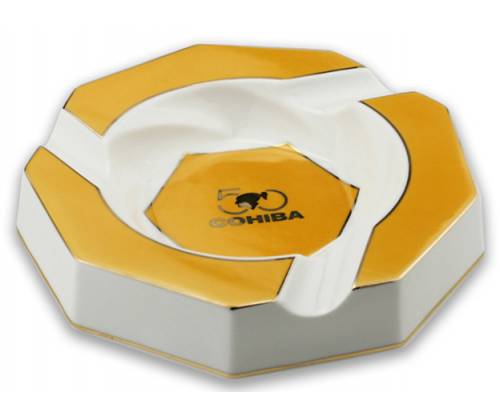 Σταχτοδοχείο Κεραμικό Cohiba 3 θέσεων Yellow για Πούρα - ASH-308A - Τιμή: 26,00€