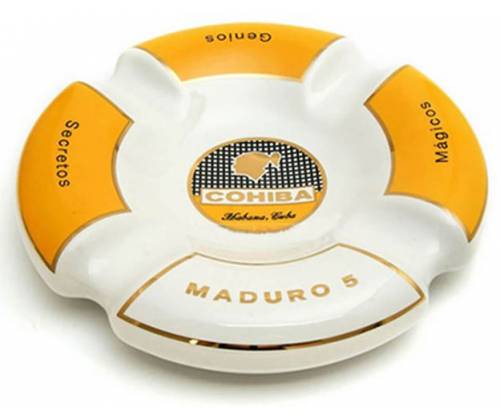 Σταχτοδοχείο για Πούρα Cohiba Maduro 4 Θέσεων Πορσελάνη - Λευκό (0042-W) - Τιμή: 37,50€