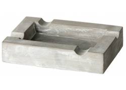 Σταχτοδοχείο Κεραμικό 4 θέσεων για Πούρα Γκρι 15cm