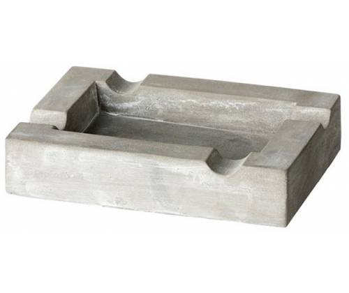 Σταχτοδοχείο Κεραμικό 4 θέσεων για Πούρα Γκρι 15cm - Τιμή: 9,20€