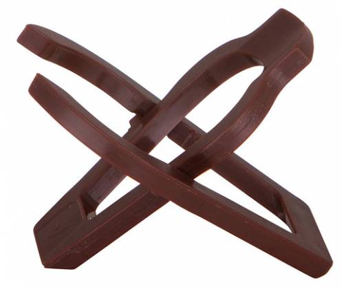 One (1) Position Plastic Tobacco Pipe Stand - Brown -  Price: 2,50€