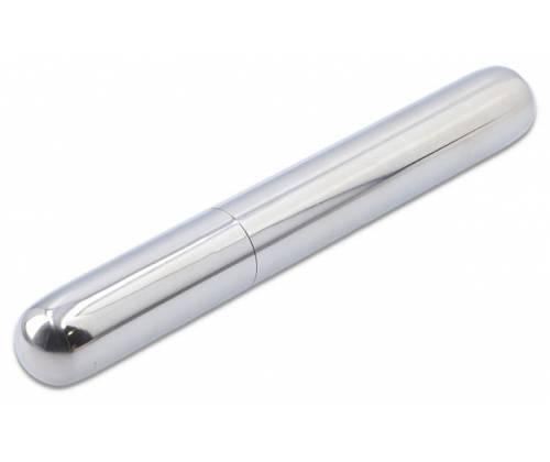 Gentelo Metal Cigar Case for 1 Cigar Silver- 17cm -  Price: 9,40€