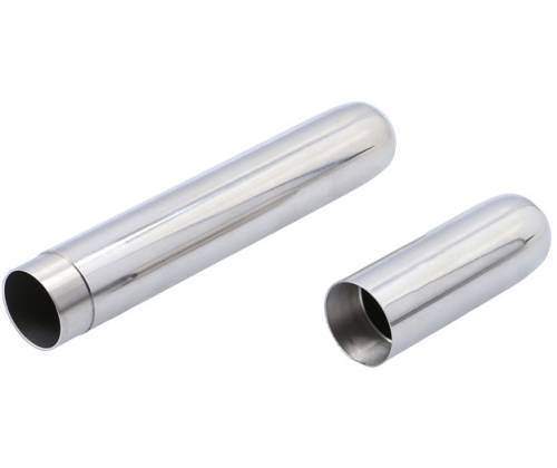 Gentelo Metal Cigar Case for 1 Cigar Silver- 17cm -  Price: 9,40€