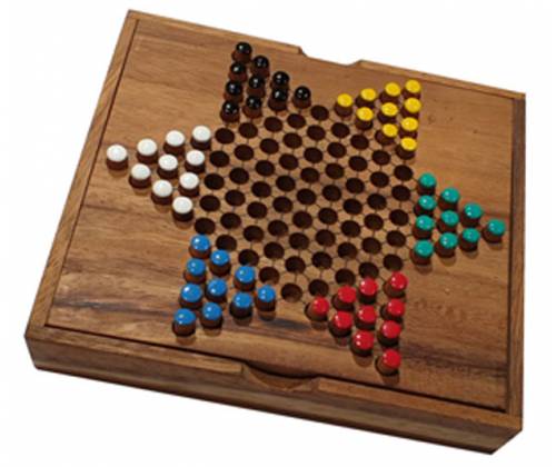 Ξύλινο Επιτραπέζιο Κινέζικη Ντάμα Μεσαία (Chinese Checkers) - Τιμή: 16,00€