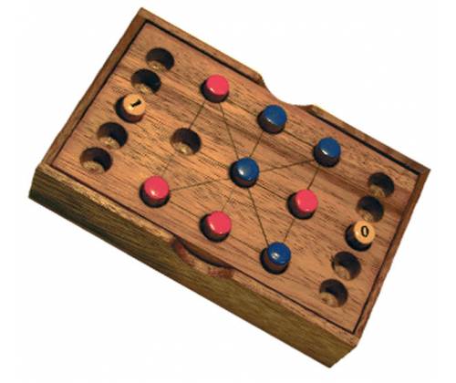 Wooden Tabletop Tic Tac Toe & Magic Square (Tic Tac Toe) -  Price: 12,00€