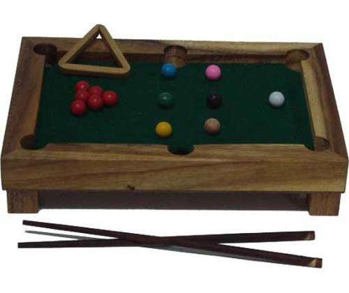 Ξύλινο Επιτραπέζιο Μπιλιάρδο (Snooker) - Τιμή: 35,00€
