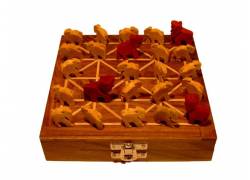 Ξύλινο Επιτραπέζιο Τίγρεις Και Κατσίκες (Bagh Chall).