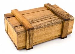 Wooden Logic Puzzle In Box Secret Box Large