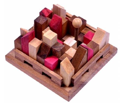 Wooden Construction Logic Puzzle City -  Price: 19,00€