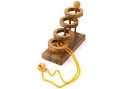 Ξύλινος Γρίφος Με Σχοινιά & Κόμπους Hoop