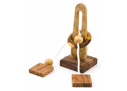Ξύλινος Γρίφος  Με Σχοινιά & Κόμπους Lord Of The Ring