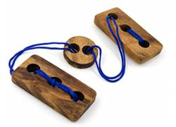 Ξύλινος Γρίφος Με Σχοινιά & Κόμπους Τree Bread