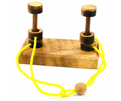 Ξύλινος Γρίφος Με Σχοινιά & Κόμπους Two Lack Pilone - Τιμή: 11,00€