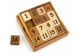 Wooden Logic Puzzle Slide Fifteen