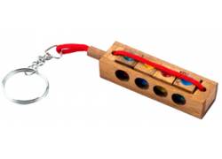 Wooden Logic Puzzle Crazy Four Key Mini