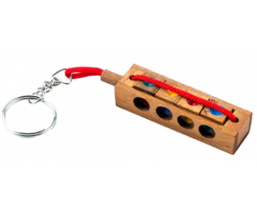 Ξύλινος Γρίφος Λογικής Crazy Four Key Mini - Τιμή: 4,00€