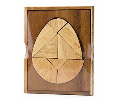 Ξύλινος Σχεδιαστικός Γρίφος The Egg French Tangram - Τιμή: 13,00€