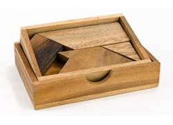 Ξύλινος Σχεδιαστικός Γρίφος The T Tangram