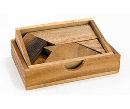 Ξύλινος Σχεδιαστικός Γρίφος The T Tangram - Τιμή: 9,00€