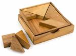 Ξύλινος Σχεδιαστικός Γρίφος Tangram 7 Κομμάτια
