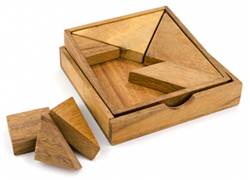 Ξύλινος Σχεδιαστικός Γρίφος Tangram 7 Κομμάτια