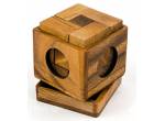 Ξύλινος Σχεδιαστικός Γρίφος Cube Puzzle 3D Large