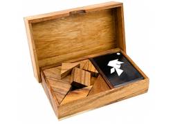 Ξύλινο Επιτραπέζιο Παιχνίδι Double Tangram