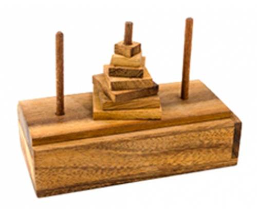 Ξύλινος Γρίφος Λογικής Pagoda (Πύργος Του Ανόι) Small - Τιμή: 11,00€