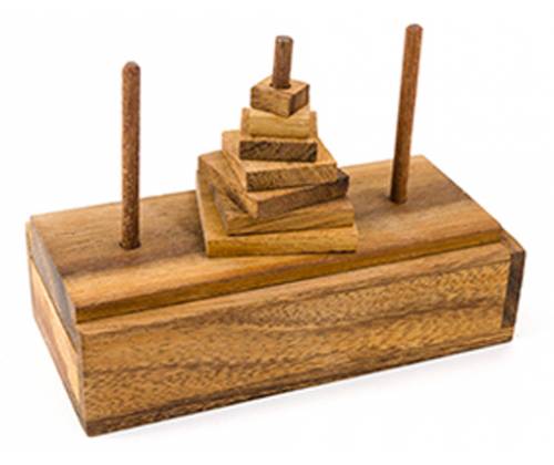 Ξύλινος Γρίφος Λογικής Pagoda (Πύργος Του Ανόι) Medium - Τιμή: 14,00€