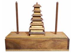 Wooden Logic Puzzle Pagoda (Tower Of Anoi) Special