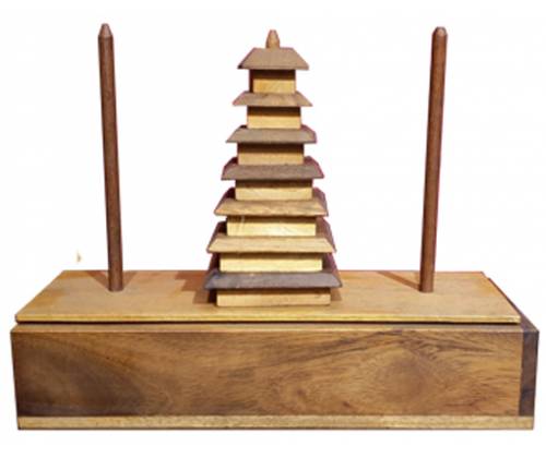 Ξύλινος Γρίφος Λογικής Pagoda (Πύργος Του Ανόι) Special - Τιμή: 22,22€