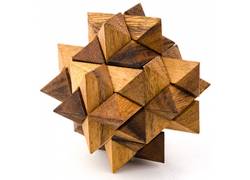 Ξύλινος Κατασκευαστικός Γρίφος Λογικής Antivirus