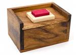 Ξύλινος Γρίφος Λογικής Σε Κουτί Hide Red Stone