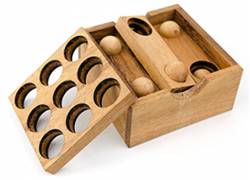 Wooden Logic Puzzle In Box Easy Box
