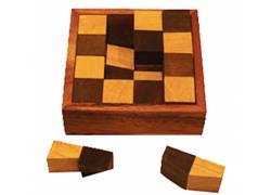 Wooden Logic Puzzle In Box Fit