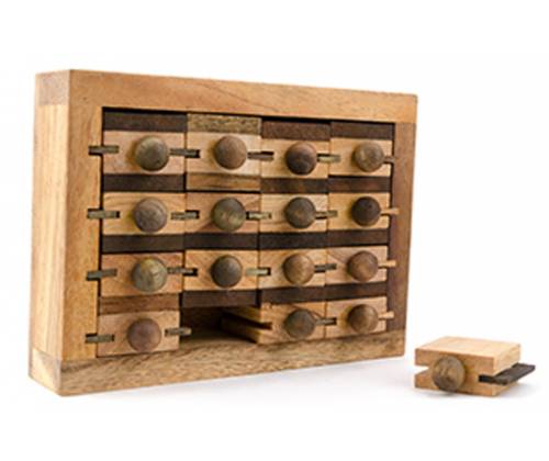 Wooden Logic Puzzle In Box Apocathary Chest -  Price: 18,00€