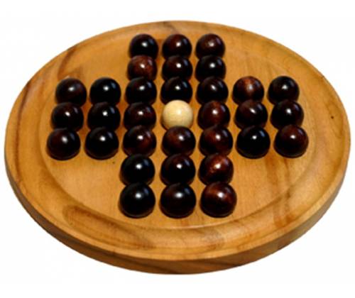 Ξύλινος Γρίφος Λογικής Solitaire Round Large - Τιμή: 18,00€