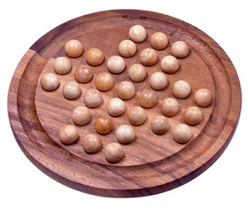 Wooden Logic Puzzle Solitaire Round Extra Large -  Price: 28,00€