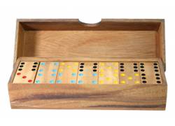 Ξύλινο Επιτραπέζιο Παιχνίδι Dominoes 6"6"