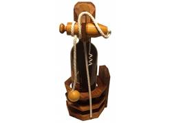 Ξύλινος Γρίφος  Με Σχοινιά & Κόμπους Alcohol In Jail