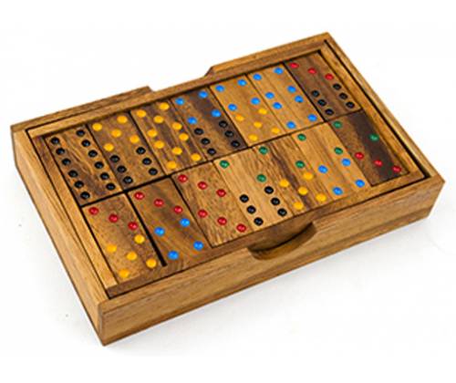 Ξύλινο Επιτραπέζιο Παιχνίδι Dominoes 6" - Τιμή: 17,00€