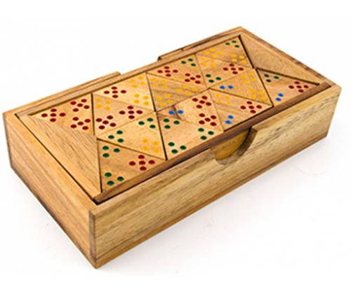Ξύλινο Επιτραπέζιο Παιχνίδι 3 Dominoes Dot - Τιμή: 32,00€