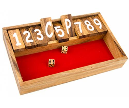 Wooden Board Game Shut The Box - Price: €18.00