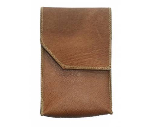 Χειροποίητη Δερμάτινη Θήκη για Πακέτο Τσιγάρων Καφέ - Κανονικό μέγεθος - Τιμή: 9,90€