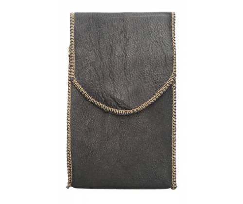 Χειροποίητη Δερμάτινη Θήκη για Πακέτο Τσιγάρων Μαύρη - - Τιμή: 9,90€