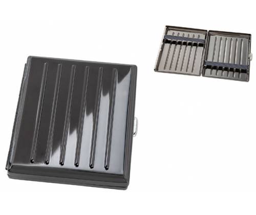 Angelo Ταμπακιέρα Μεταλλική Dark Gun με Γραμμές - Τιμή: 3,90€