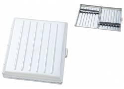 Angelo Ταμπακιέρα Μεταλλική Chrome Satin με Γραμμές