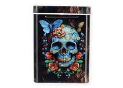 Μεταλλική Θήκη Τσιγάρων - Skull Design #2